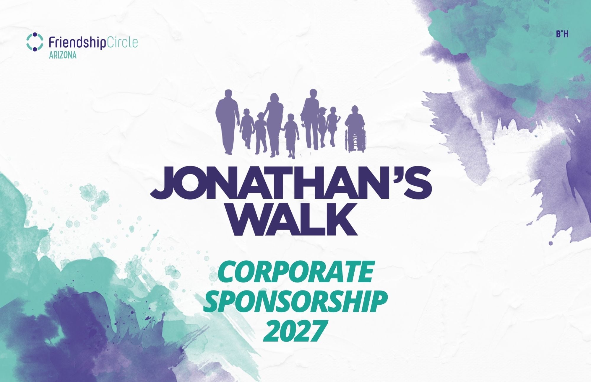 Jonathan's Walk 2027 sponsorship packet, page 1.